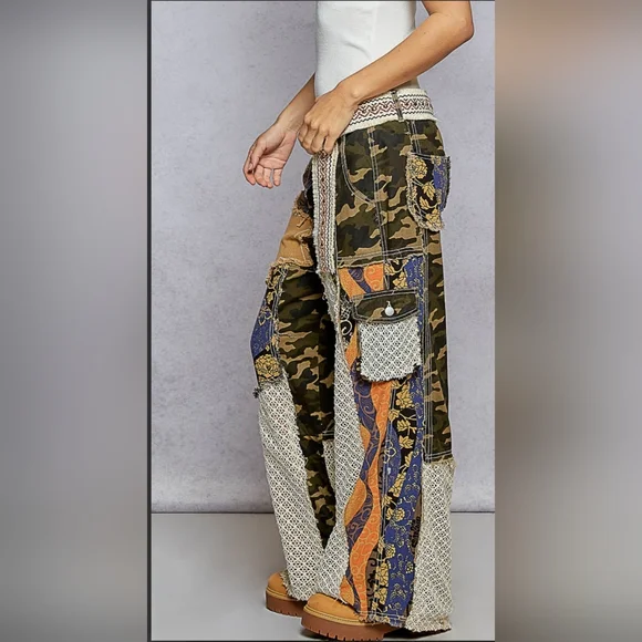 POL Multicolor Wide Leg Pants - Picture 3 of 6